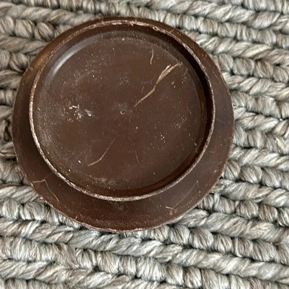 Vtg Anchor Hocking Eagle 1776 Clear Glass Jar Brown Lid 8” - Picture 8 of 8